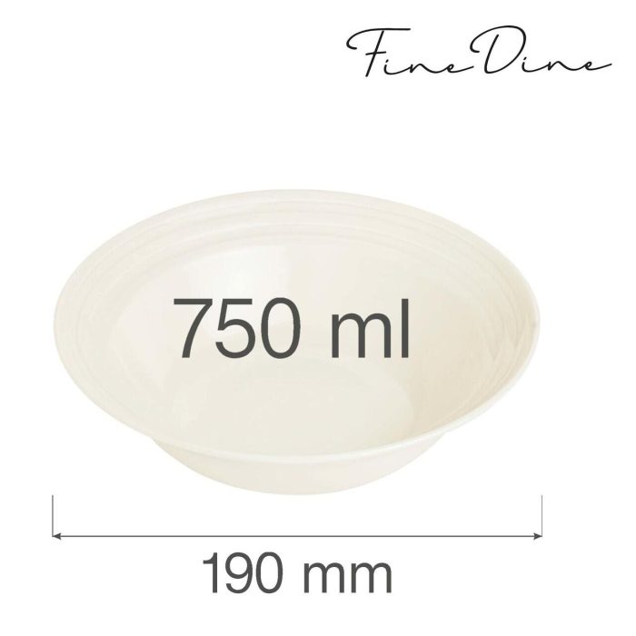 Bol Fine Dine, Crema 750 ml, 190 mm - Image 2
