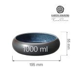 Bol Goro Brown Blue 195 mm, 1000 ml Fine Dine - Image 2