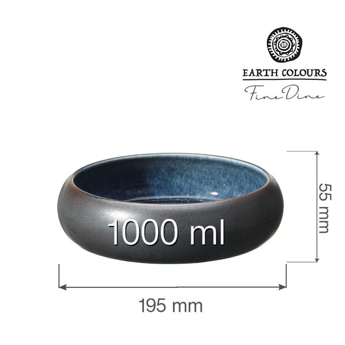 Bol Goro Brown Blue 195 mm, 1000 ml Fine Dine - Image 2