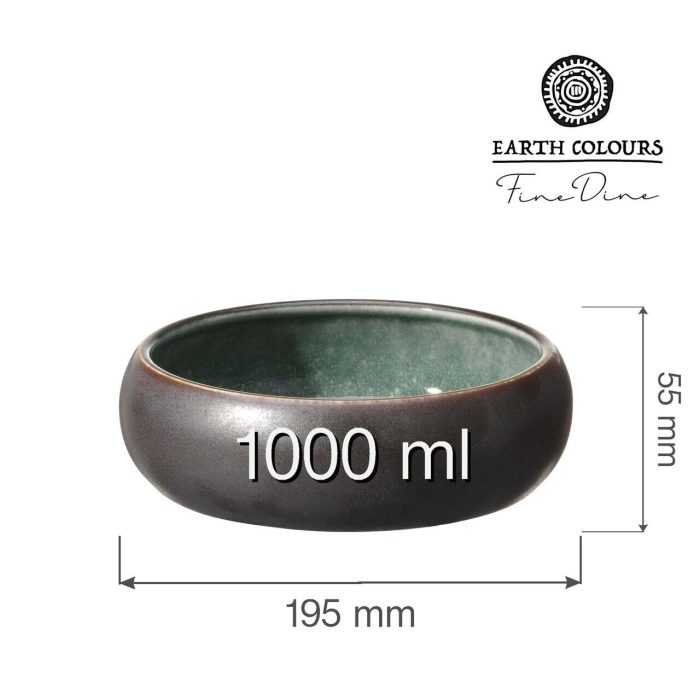 Bol Goro Brown Green 195mm, 1000ml, Fine Dine - Image 4