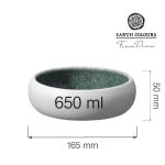 Bol Goro White Green 165 mm, 650 ml Fine Dine - Image 3