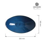 Farfurie de servire albastra barcuta Iris, 250x160 mm Fine Dine - Image 3