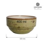 Bol stivuibil Olive 120 mm, 400 ml Fine Dine - Image 2