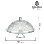 Suport pentru tort Aura cu capac, 320 x (h)230mm Fine Dine - Image 5