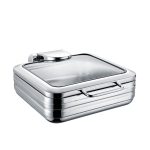 Chafing dish De Luxe eco gn 2/3 cu un capac de sticlă Fine Dine - Image 2