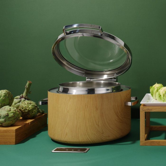 Încălzitor rotund cu inducție De Luxe Madeira 11l cu capac de sticlă, Fine Dine - Image 7