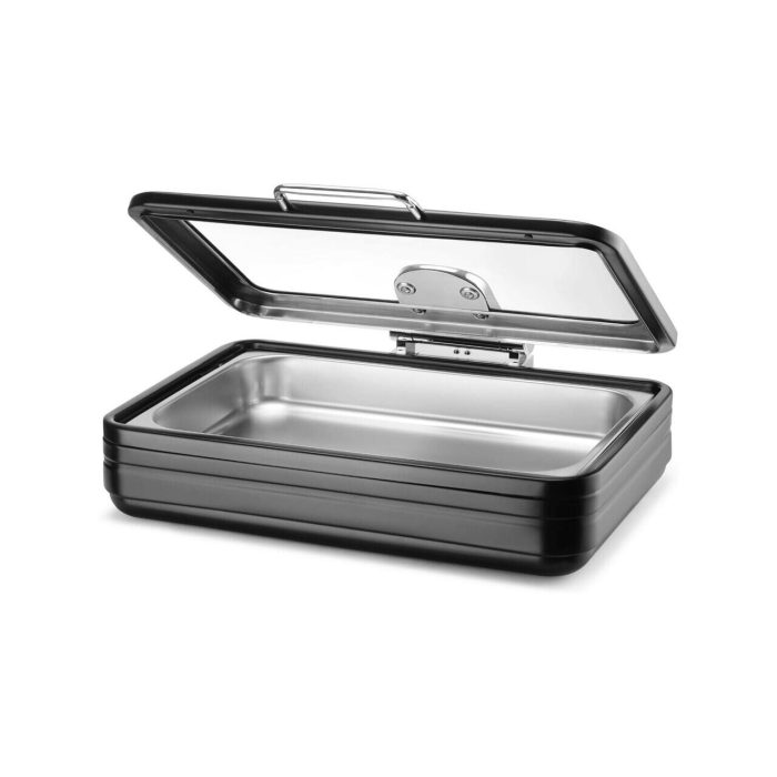 Încălzitor cu inducție cu capac din sticlă De Luxe Black, GN 1/1 Fine Dine - Image 2