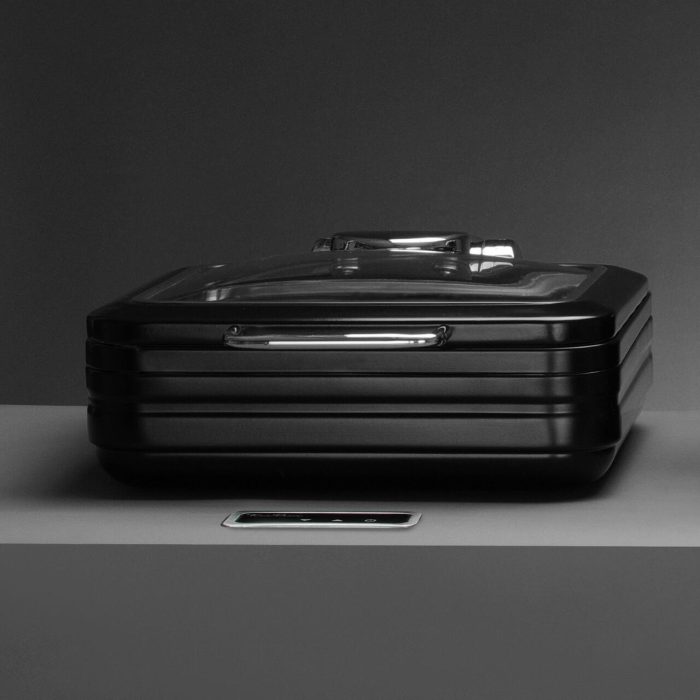 Încălzitor cu inducție cu capac din sticlă De Luxe Black, GN 2/3 Fine Dine - Image 5