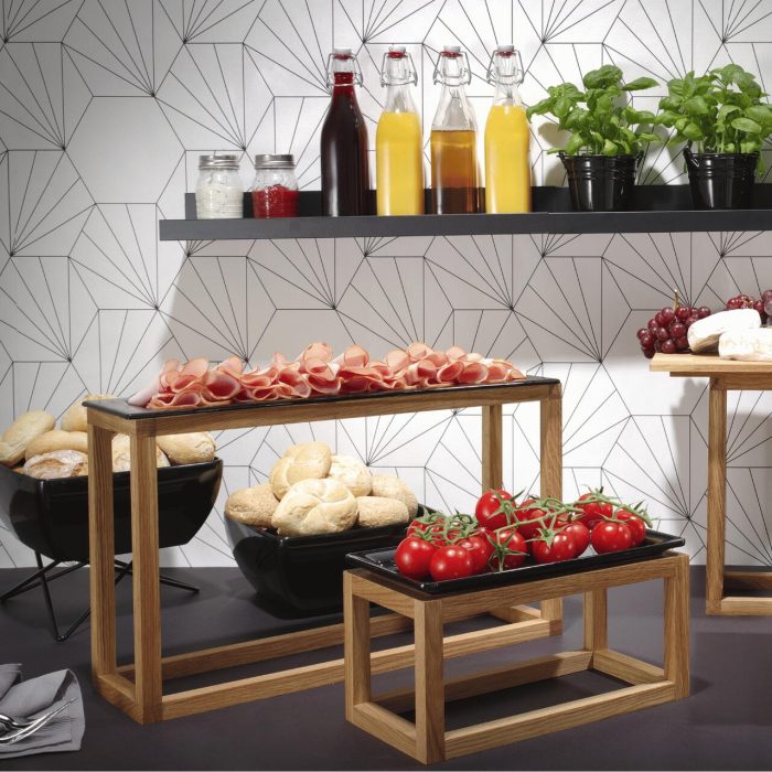 Bază de bufet Madeira din lemn pentru tăvi GN 1/3, Fine Dine - Image 3