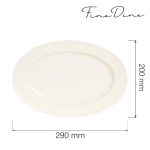Platou oval, Fine Dine, Crema 290x200 mm - Image 2