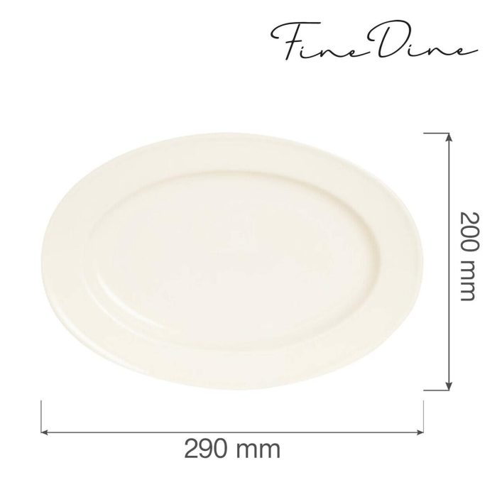Platou oval, Fine Dine, Crema 290x200 mm - Image 2