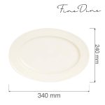 Platou oval Fine Dine, Crema 340x240 mm - Image 2