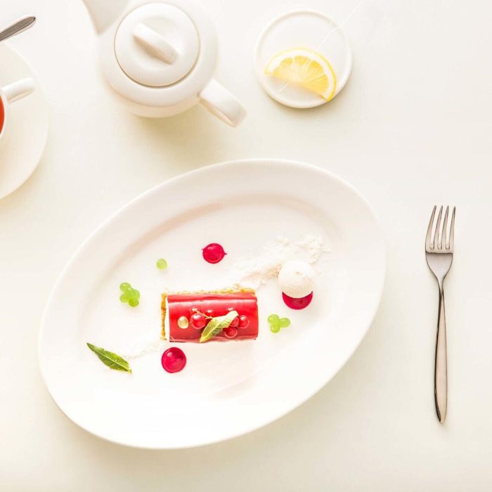Farfurie ovală Fine DIne, Crema 390x270 mm - Image 3