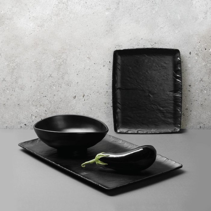 Platou din melamină Rock, negru, GN 1/3, 176x325mm Fine Dine - Image 4