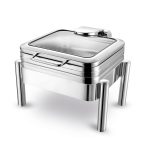Chafing dish De Luxe eco gn 2/3 cu un capac de sticlă Fine Dine - Image 4