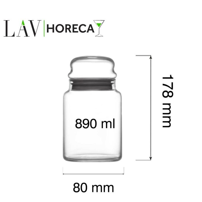 Borcan Phuket 890 ml cu capac, LAV - Image 2