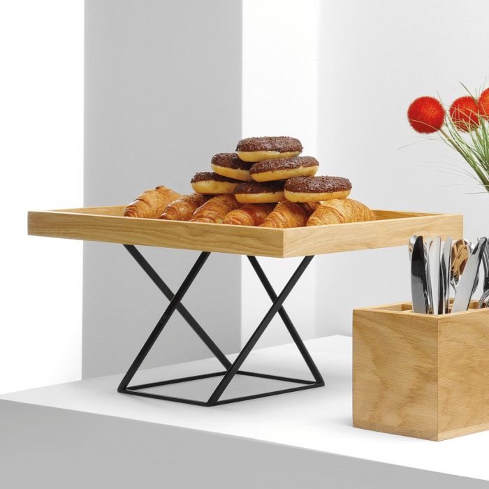 Suport bufet Skiatos, Suport bufet Skiatos, Fine Dine, negru 180x180x200mm - Image 2