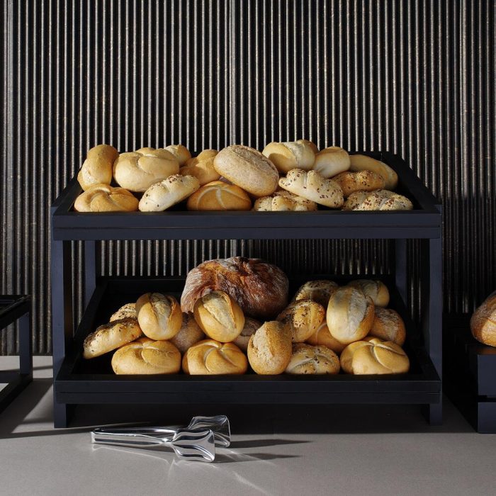 Stand / Suport Madeira Black cu 2 niveluri 574x323x441 mm Fine Dine - Image 2