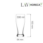 Pahar de bere Belfast 330ml, LAV - Image 2