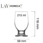 Pahar cu picior Riverside, 215ml, LAV - Image 3