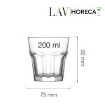 Pahar tip lowball pentru apă Amsterdam, 200 ml, LAV - Image 3