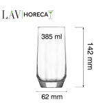 Pahar inalt Riga, 385 ml, LAV - Image 4