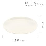 Farfurie intinsa Fine Dine, Crema 210 mm - Image 2