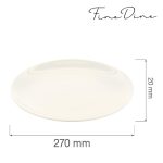 Farfurie intinsa Fine Dine, Crema 270 mm - Image 2