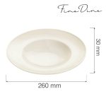 Farfurie paste Fine Dine, Crema 260 mm - Image 2