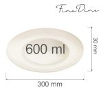 Farfurie paste Fine Dine, Crema 300 mm - Image 3