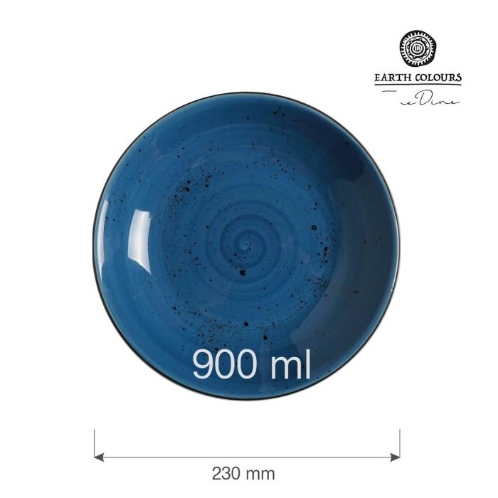 Farfurie adanca albastra Iris, 230 mm, 900 ml FIne Dine - Image 3