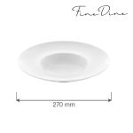 Farfurie adâncă cu margine lată Bianco 270 mm Fine Dine - Image 4