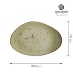 Farfurie cu formă organică Olive 350x210 mm Fine Dine - Image 5