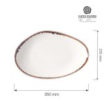 Farfurie forma organica Vanilla, 350x210 mm Fine Dine - Image 2