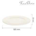 Farfurie Fine Dine, Crema 160 mm - Image 2