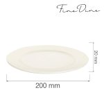 Farfurie Fine Dine, Crema 200 mm - Image 2