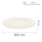 Farfurie Fine Dine, Crema 300 mm - Image 7