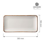 Farfurie dreptunghiulară Vanilie, 300x150 mm Fine Dine - Image 5