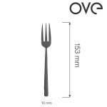 Furculiță pentru patiserie Amarone Black, OVE, 153 mm - Image 2