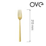 Furculiță de masă Amarone Gold, OVE, 213 mm - Image 2