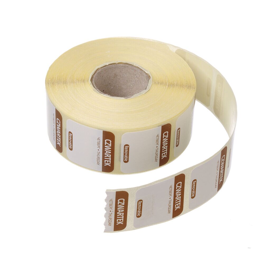 406679793_BIG.jpg Etichete zilnice pentru siguranta alimentelor - reutilizabile - RO, BG, EN, HENDI, Joi, 1000 buc, 25x25mm - Image 1