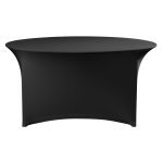 Husa masa, rotunda, HENDI, 810996, Negru, #1500x(H)760mm
