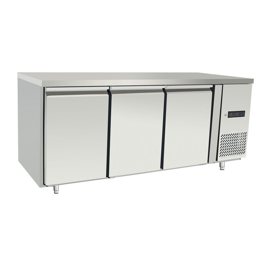 428485280_BIG.jpg Masa frigorifica 3 usi, fara rebord, Arktic, Profi Line, GN 1/1, 420L, 230V/600W, 1795x700x(H)839mm - Image 1