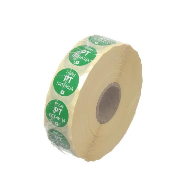 Etichete zilnice de siguranță alimentară de unică folosință, HENDI, 2000 buc. rola, ø19xmm - Image 2