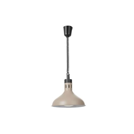 Lampă termică cu ridicare și coborâre, formă de clopot, HENDI, Bej, 230V/250W, ⌀295x(H)207mm