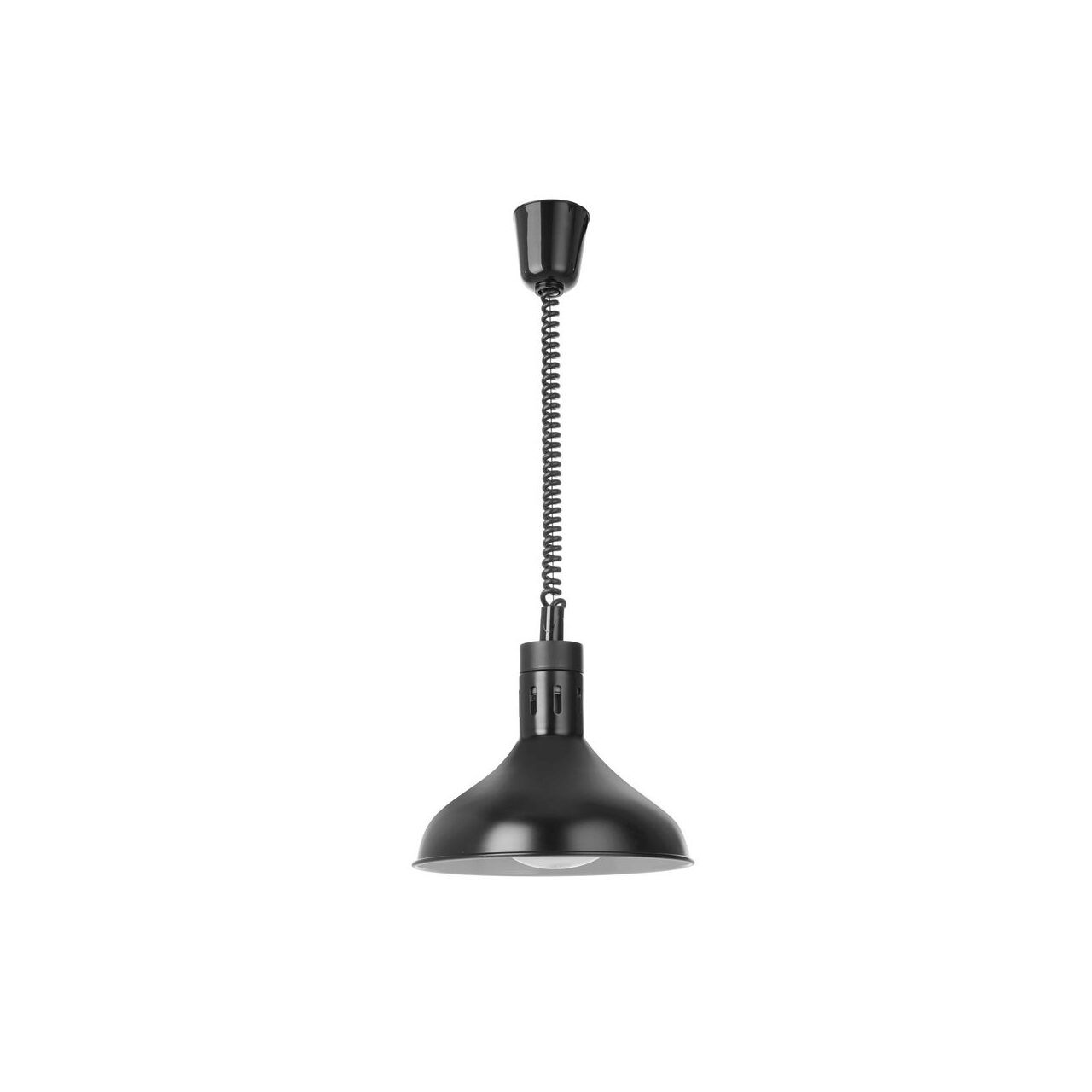 428482379_BIG.jpg Lampă termică cu ridicare și coborâre, formă de clopot, HENDI, Negru, 230V/250W, ⌀295x(H)207mm - Image 1