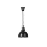Lampă termică tip cupolă, cu reglare pe înălțime, HENDI, Negru, 230V/250W, ⌀250x(H)207mm